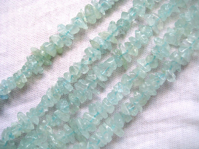 Aquamarine Chips Beads
