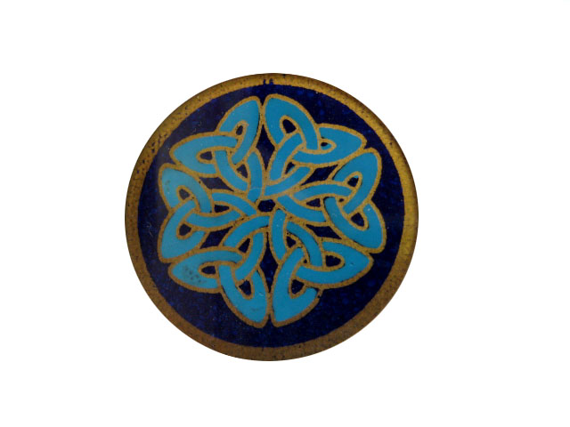 Celtic Painting Glass Cabochon