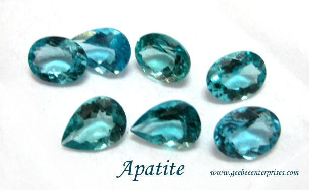 Faceted Apatite Gemstones