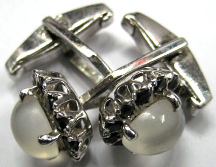 925 Silver Sapphire Cufflinks
